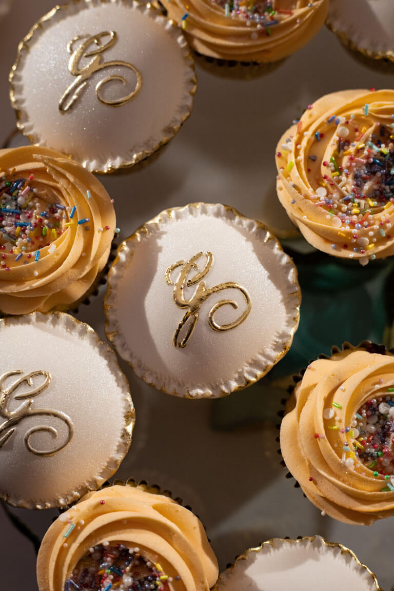 luxury cupcakes designed for a private event at the kimpton fitzroy in london