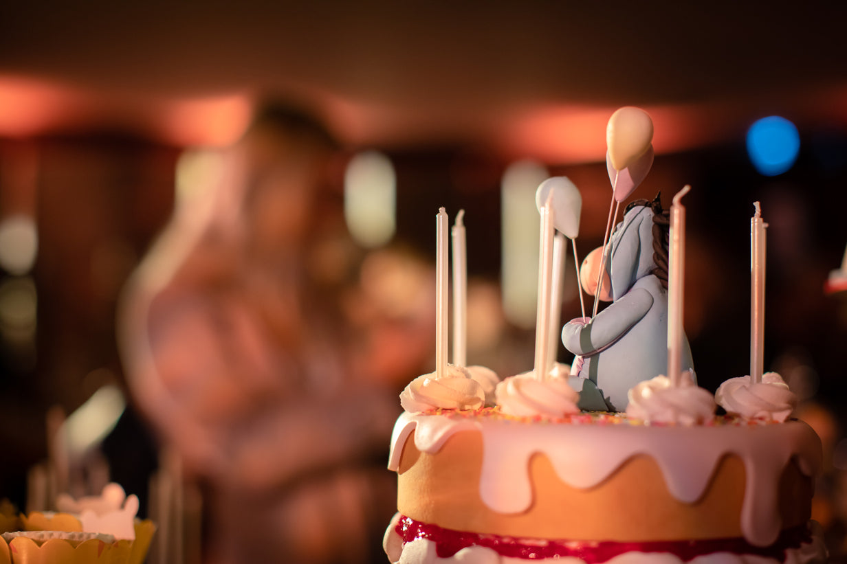 eeyore from winnie the pooh onn top of a children's birthday cake